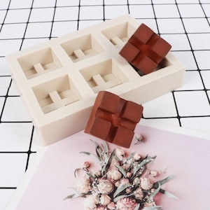 DIY Square Chocolate Mould Soap Silicone Fondant Cake Mold Silicone Mold DIY Homemade Silicone Soap Mold Candle Mold Baking Tools
