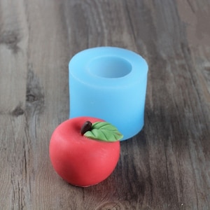 3D Chocolate Mold DIY Safe Fruit Mold Christmas Apple Handmade Soap Molds Silicone Soap Mould Candle Mold R1235