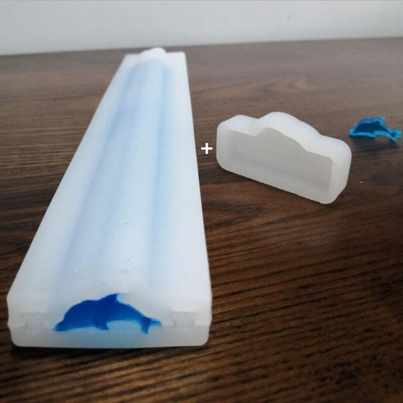 Dolphin Shape Silicone Handmade Soap Tube Mold Mousse Cake Etsy