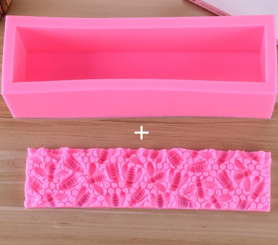 Bee design Silicone Toast Soap Mold Bee Embossed Molds Fondant Cake Direction Silica Gel Soap Molds Handmade Soap Mold Aroma Stone Moulds