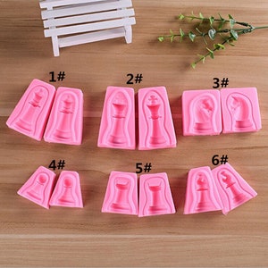 3D Chess Silicone Mold Fondant Decoration Tool Chocolate Mold Cake Soap Mould Mold DIY Baking Mould Soft Resin Kitchen Cooking Tools
