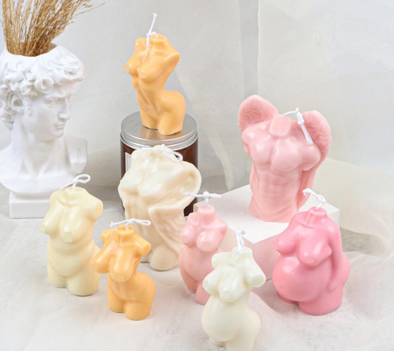 8 Types of Silicone Body Candle Molds Pregnant Women Gypsum Etsy