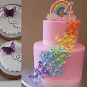 M0531 Butterfly Sugar Fondant Cake Cut-outs Decoration Cake Molds Biscuits Cookie Mold 3pcs/set