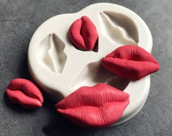 Red Lips Silicone Mold - Chocolate, Cake, Sugarcraft Decoration