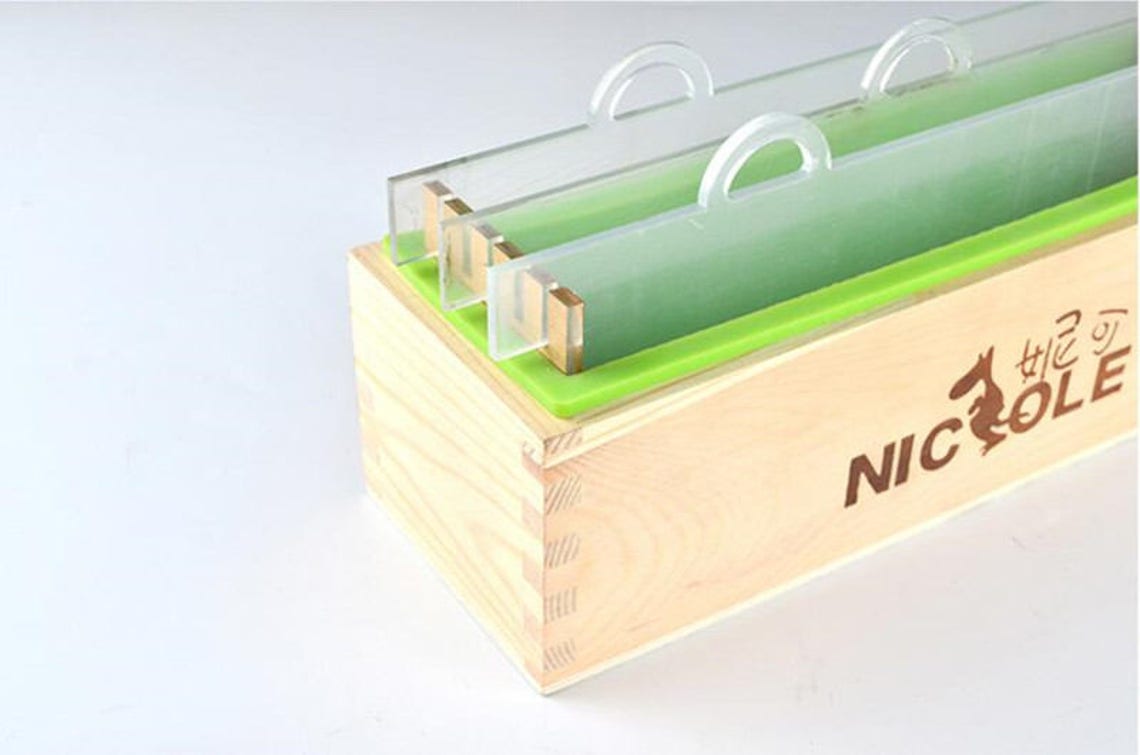 D0019 Loaf Silicone Soap Mold Wooden Box Vertical Rendering Etsy