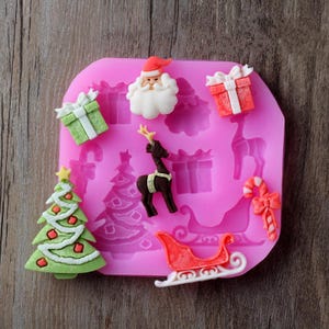 Creative Christmas Cake Decorating Tools DIY Silicone Mold Baking Mold Fondant Chocolate Mould F0534