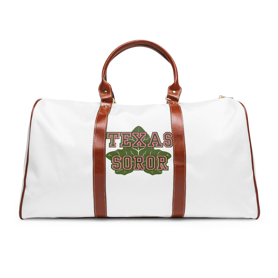 Texas AKA Travel Bag Pink and Green Duffle Bag Etsy