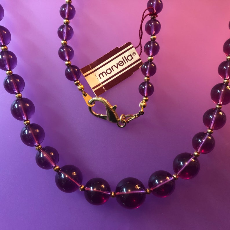 Vintage Marvella with Tag Necklace Earrings