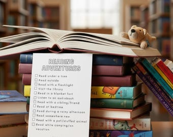 Summer Reading Club Printable | Kids Reading Challenge, Library Tracker (Digital Download)