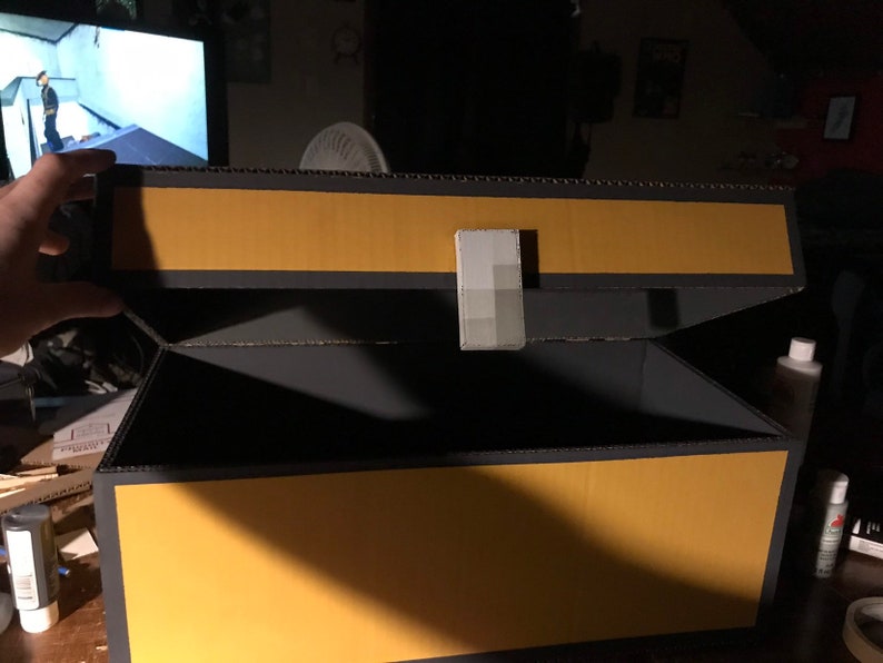 Minecraft cofre de almacenamiento de cartón | Etsy