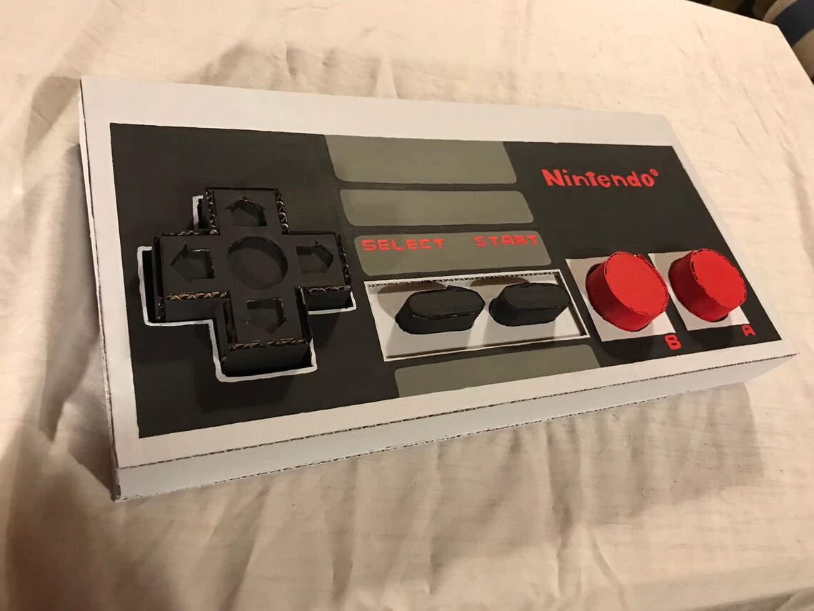 Giant Cardboard NES Controller Etsy