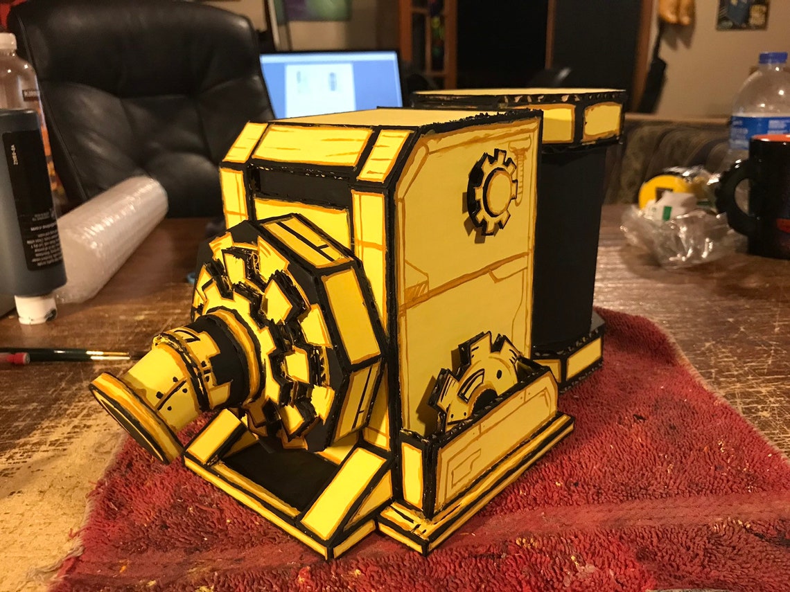 Bendy and the Ink Machine Ink Machine Cardboard Miniature Etsy