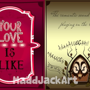 Hazbin Hotel Custom Themed Valentine&#39;s Day Card