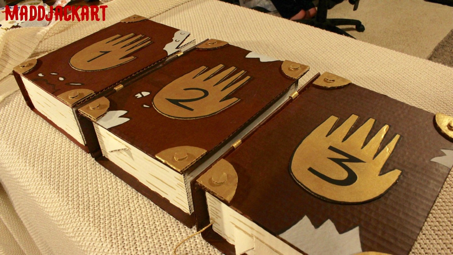 Gravity Falls Cardboard Journals Prop Set 3 Pcs Etsy
