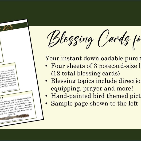 Blessing Cards for Kids