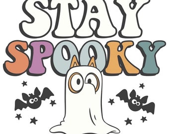 stay spooky babe PNG file, transparent background, horror, halloween friends, sublimation, fall