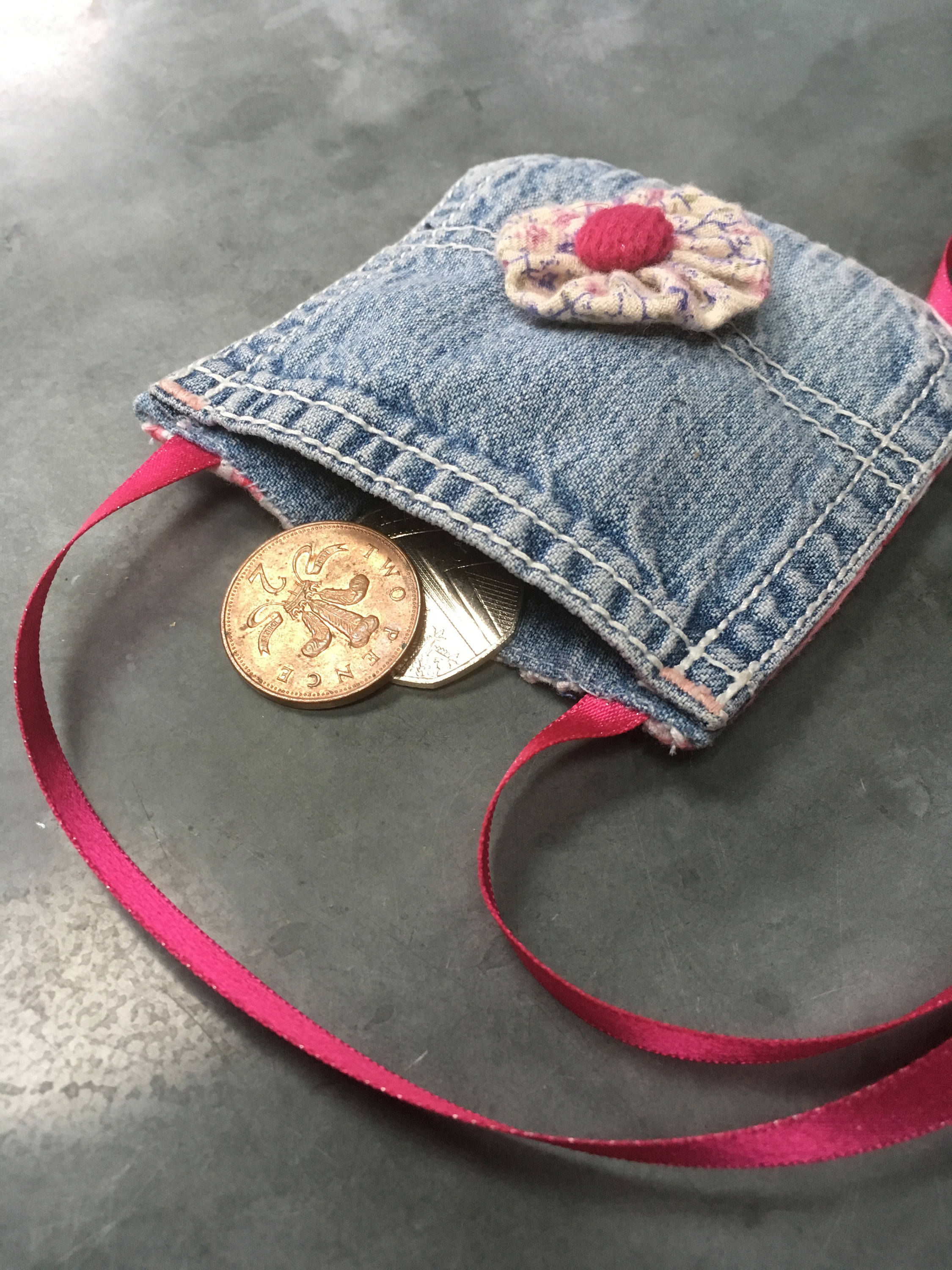 Denim Coin Purse Jeans pocket bag Little girls bag Mini Etsy