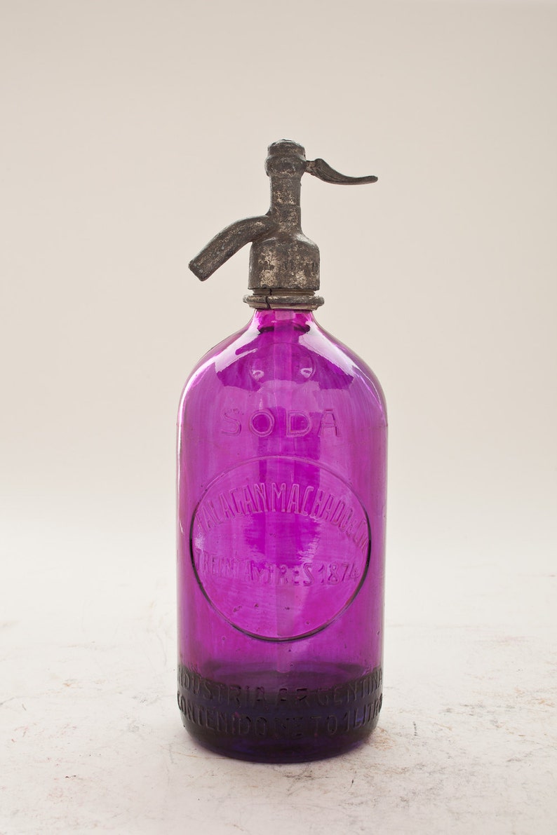 Free Shipping collection II Splash of Color Vintage Seltzer Bottles Etsy