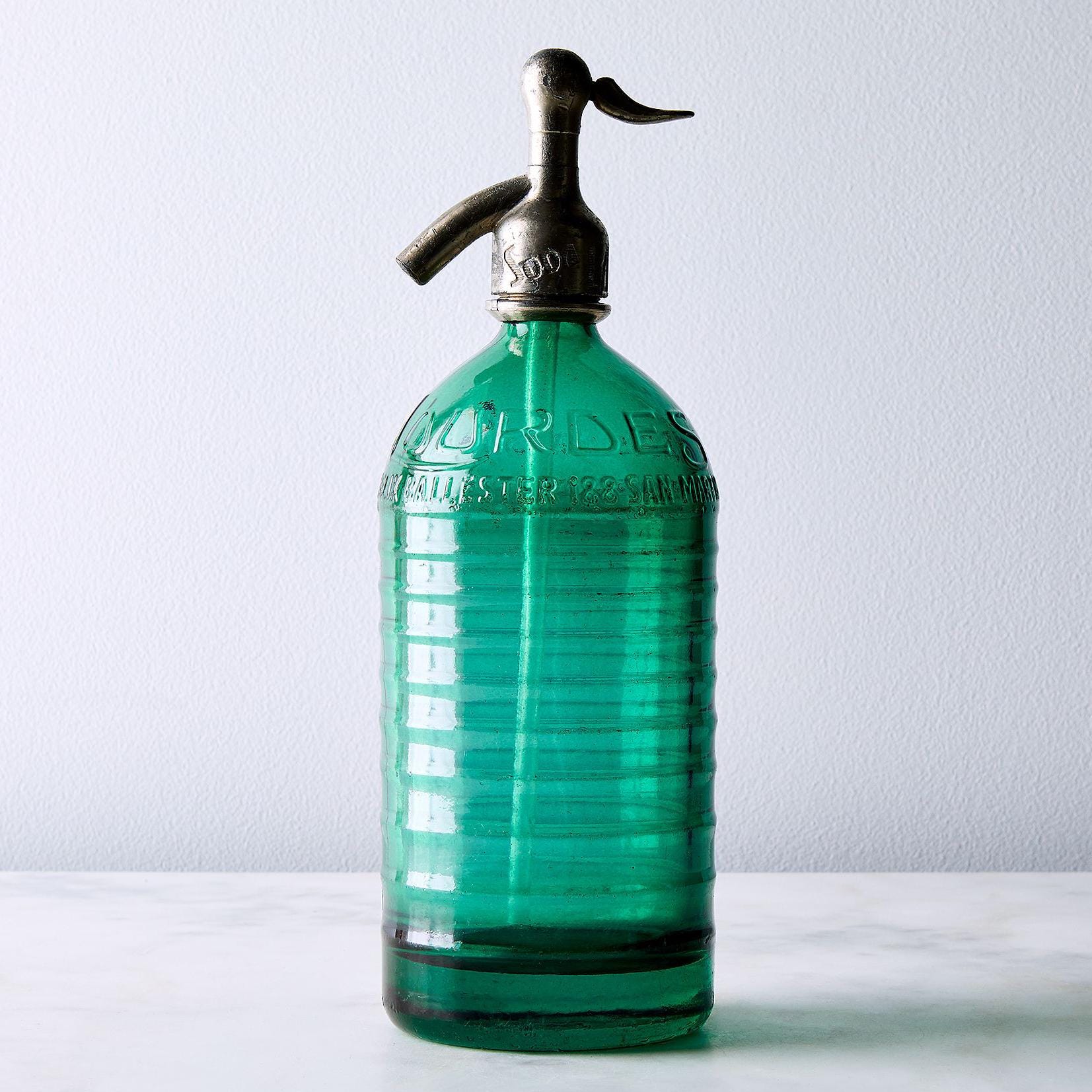 アンティーク　ソーダ 炭酸ボトル　バー　サイフォン　グリーン　超レア　アメリカ Colored Seltzer Bottles - Etsy