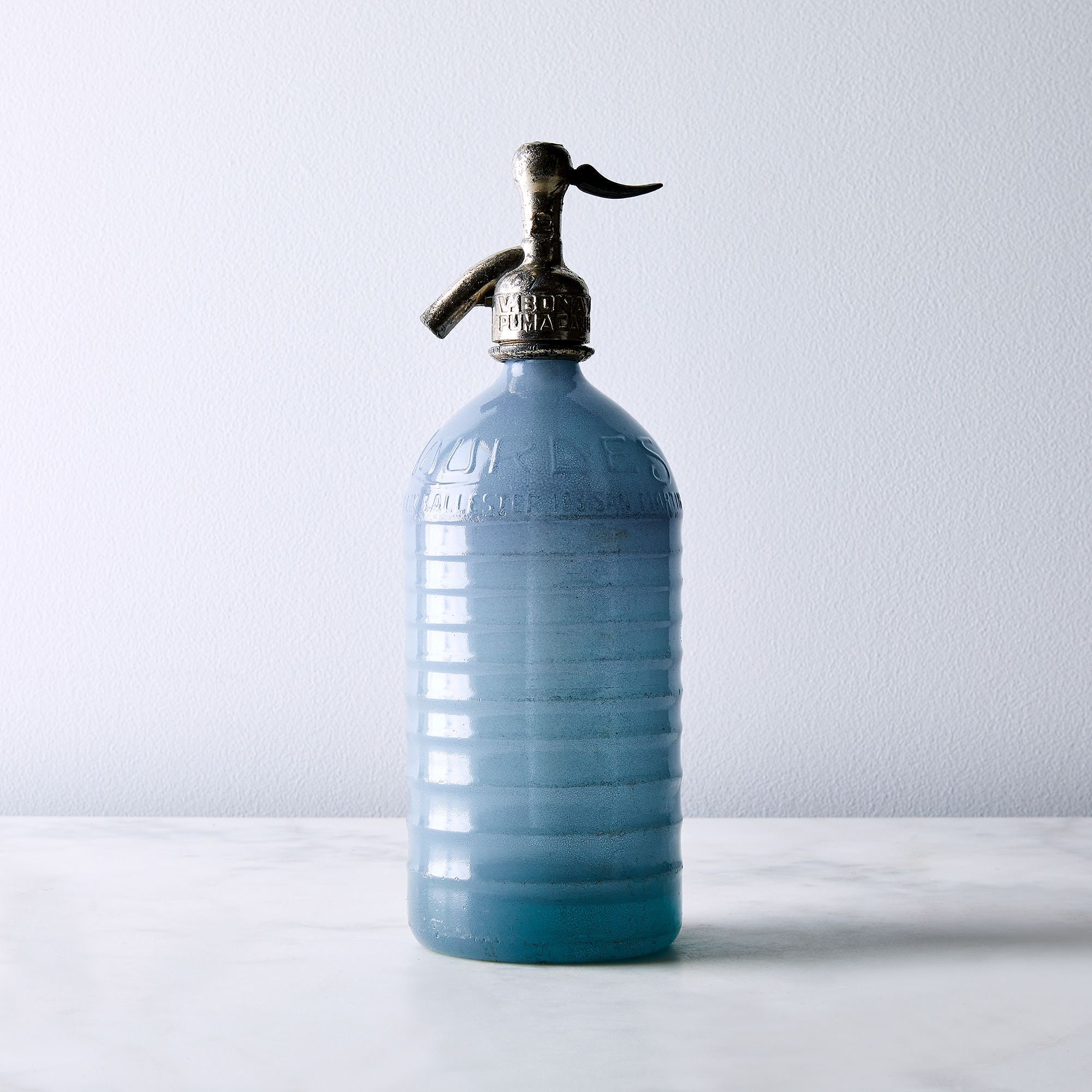 Vintage Argentine Seltzer Bottle, Hand-Dipped Color Original 1920S-40S, Decorative