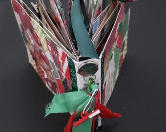 Collaged Mini ( Stocking Tassel): Art Journal