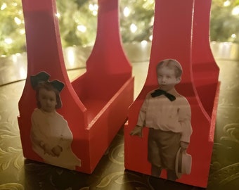 Pair of Little Wooden Baskets