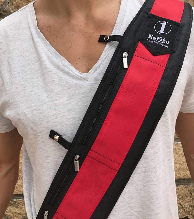 Sash Bandolier with pockets Obi bag KeFigo 1 unisex. An Etsy