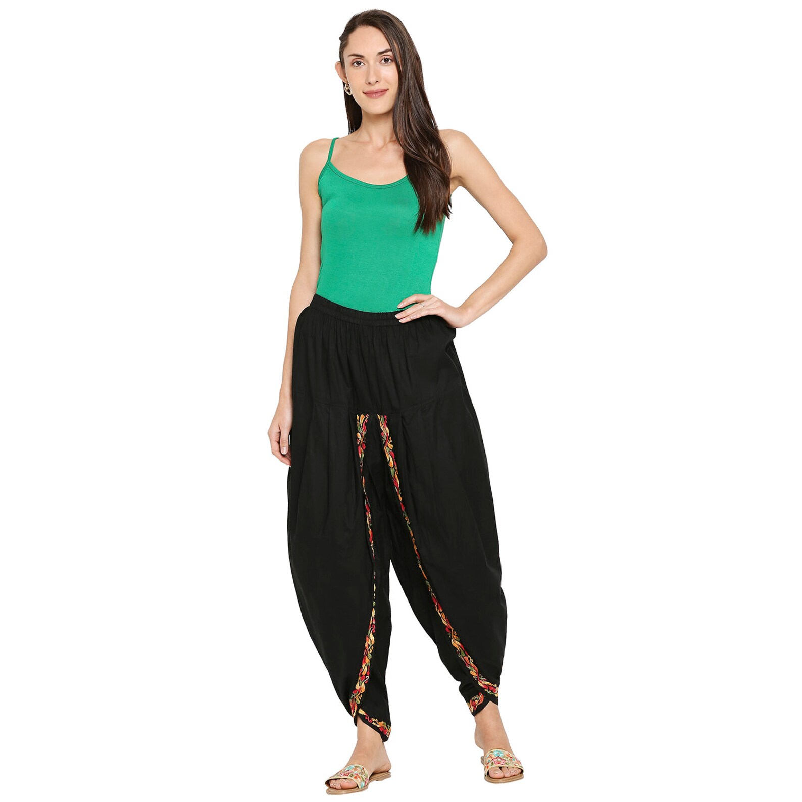 black dhoti pants for ladies