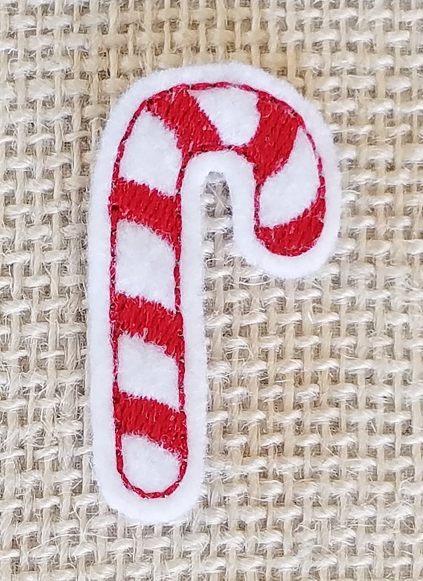 Candy Cane FeltiesUNCUTPack of 6 Felt Emb. Applique Craft Etsy