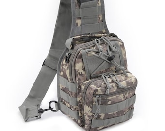 ACU Digital Outdoor Tactical Backpack, Military Sport Pack Shoulder Daypack for Camping, Hiking, Trekking, Rover Sling