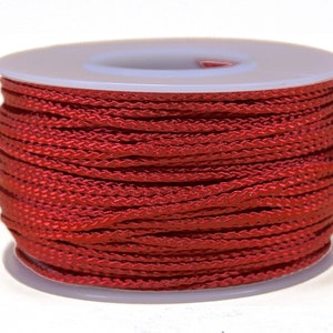 Red - Micro Cord 1.18mm - 125 or 1000 Foot Spool - Made In USA