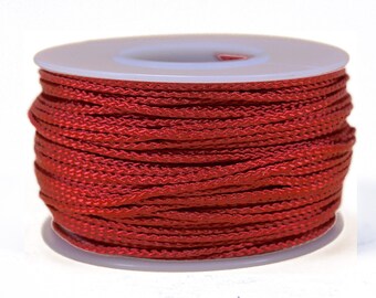Red - Micro Cord 1.18mm - 125 or 1000 Foot Spool - Made In USA