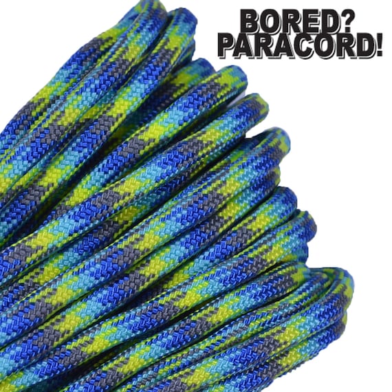 Waterworld 550 Paracord for Paracord Crafts Made in the United States 50ft  100ft Bored Paracord 