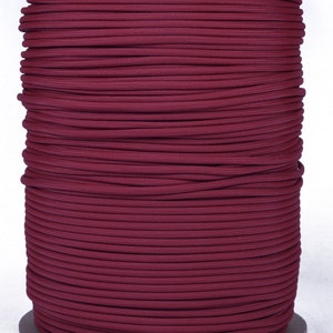 Crimson - 1000 Foot Spool - 550 Paracord for Paracord Crafts - Made in the United States