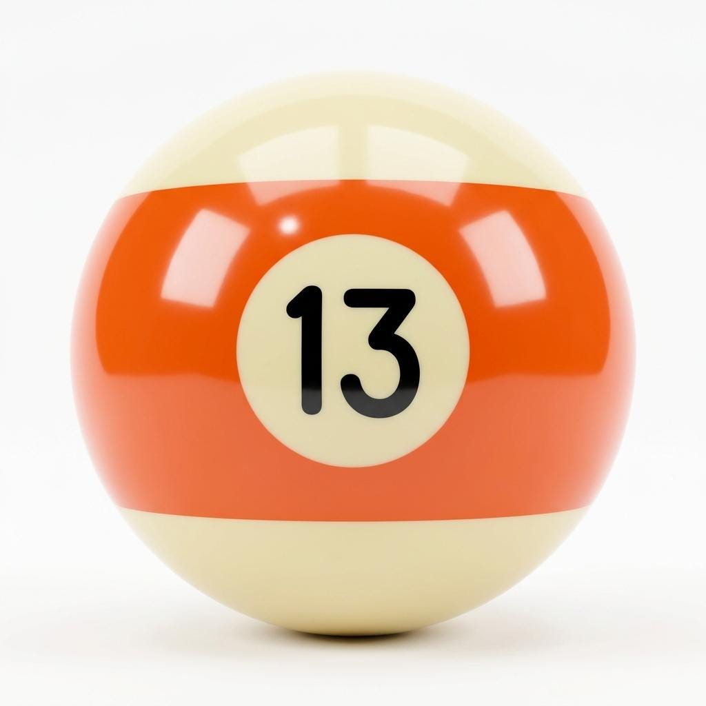 Pool Ball #13 for Paracord Monkey Fist - Etsy 日本