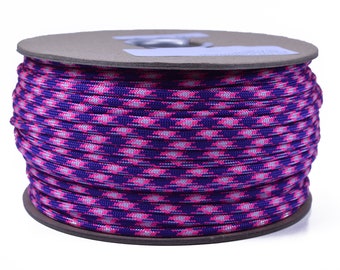 Purplelicious - 250 Foot Spool - 550 Type III 7 Strand Commercial Paracord for Paracord Crafts - Made in the United States