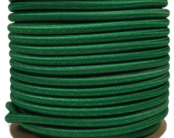 Kelly Green 1/4" Shock Cord - 100 Foot Spool