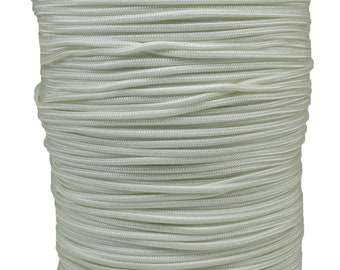 White 275 Cord 5 Strand Paracord - 1000 Foot Spool