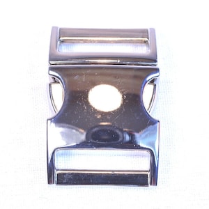 Chrome - 3/4 Inch Metal Paracord Buckles (20 Pack)