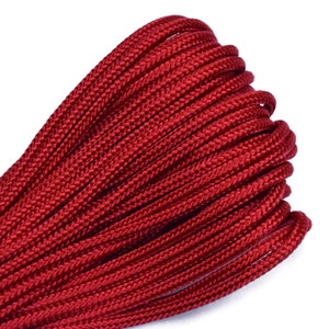 Red 325 Cord 3 Strand Paracord - 100 Feet