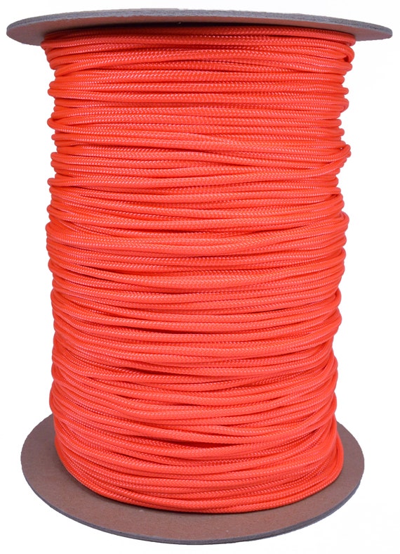 Orange 325 Cord 3 Strand Paracord - 1000 Foot Spool