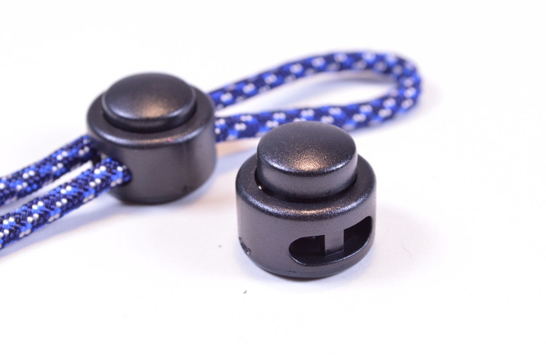6 Pack) - PARACORD PLANET Double Bow Cord Lock - Dual Hole