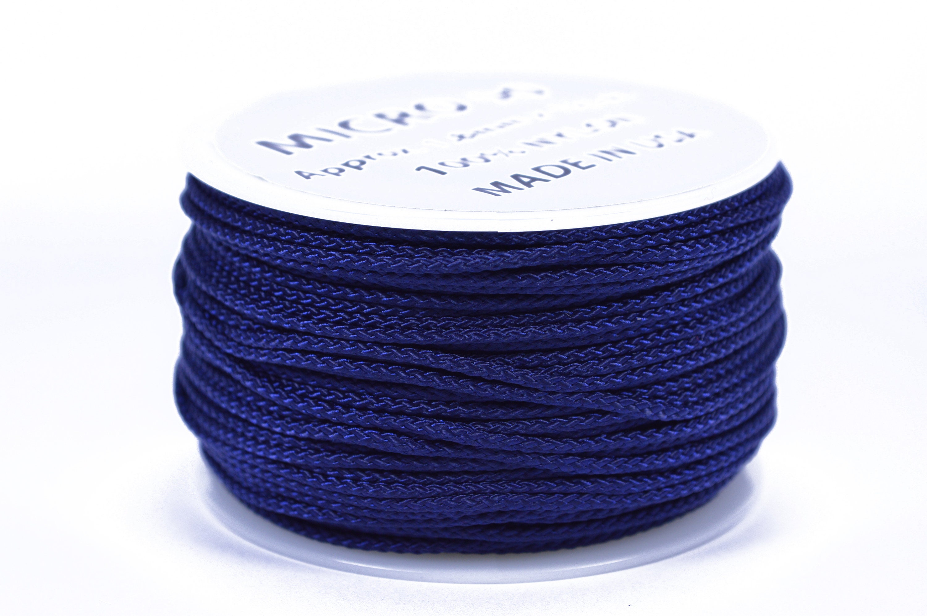 Acid Midnight Blue - Micro Cord 125 or 1000 Foot Spool - Made In USA