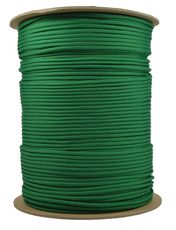 Kelly Green 1000 Foot Spool 550 Paracord for Paracord Crafts Made