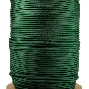 Emerald Green - 1000 Foot Spool - 550 Paracord for Paracord Crafts - Made in the United States