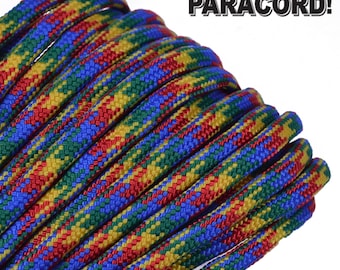 Autism Awareness - 100 Feet / 50 Feet / 25 Feet Of 550 Cord Type III 7 Strand 550 Paracord for Paracord Crafts - Made in the United States