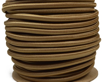 Coyote Brown 1/4" Shock Cord - 100 Foot Spool