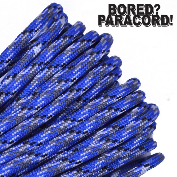 Buy Blue Camo 100 Feet / 50 Feet / 25 Feet 550 Paracord for Paracord Crafts  Made in the United States Online in India 