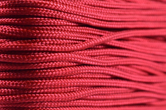 95 Cord Imperial Red Type 1 Paracord 100 Feet on Plastic Winder 1/16 Thick Bored  Paracord Brand 