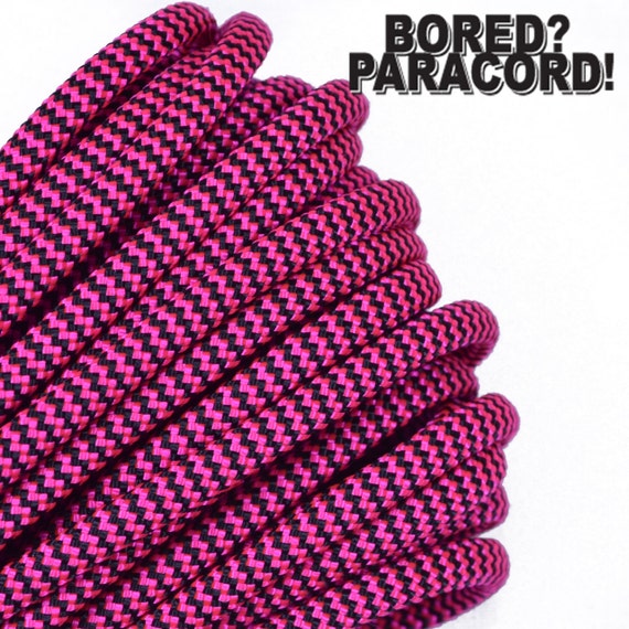 Made in the United States Bored Paracord 550 Paracord for Paracord Crafts 50ft 100ft Hyper